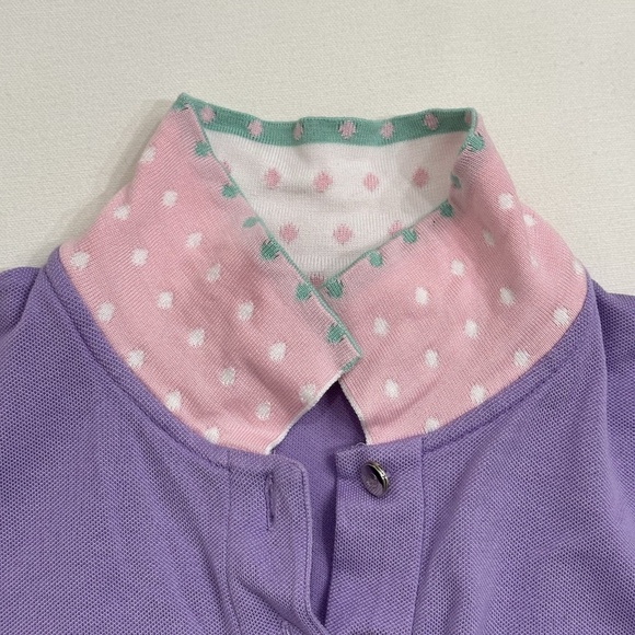 ESCADA Purple Collared Short Sleeve Women's Polo SIZE 36 IT - Picture 5 of 16